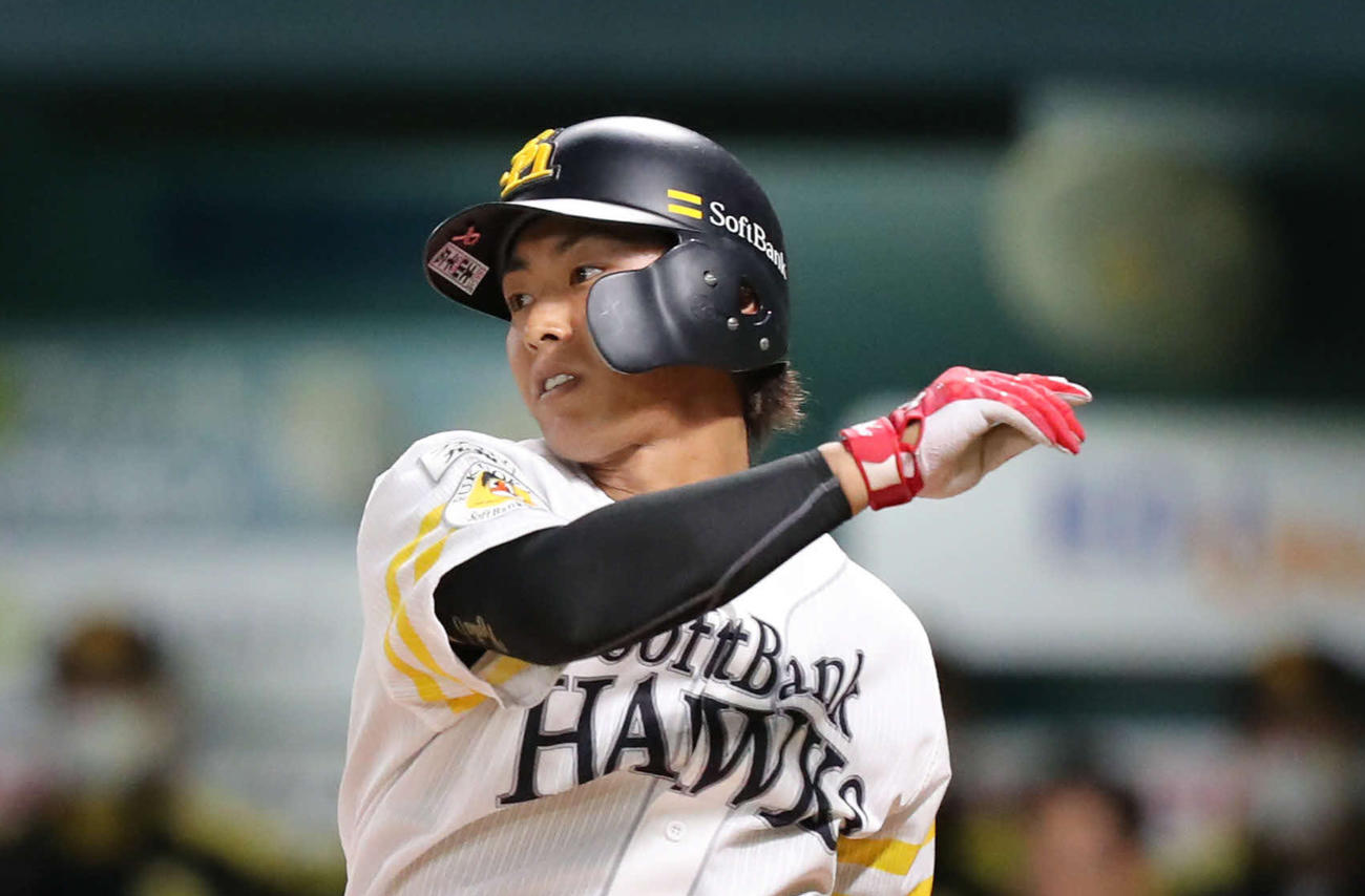 ソフトバンク今宮健太（2021年3月2日撮影）