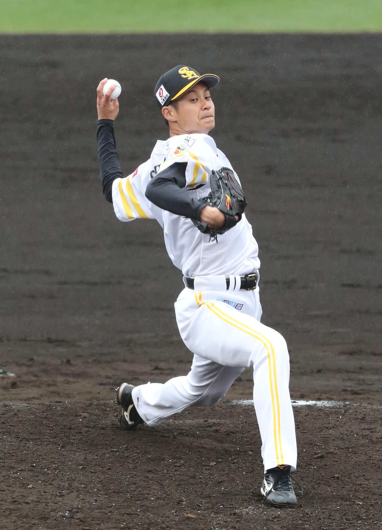 ソフトバンク大竹耕太郎（2021年2月25日撮影）
