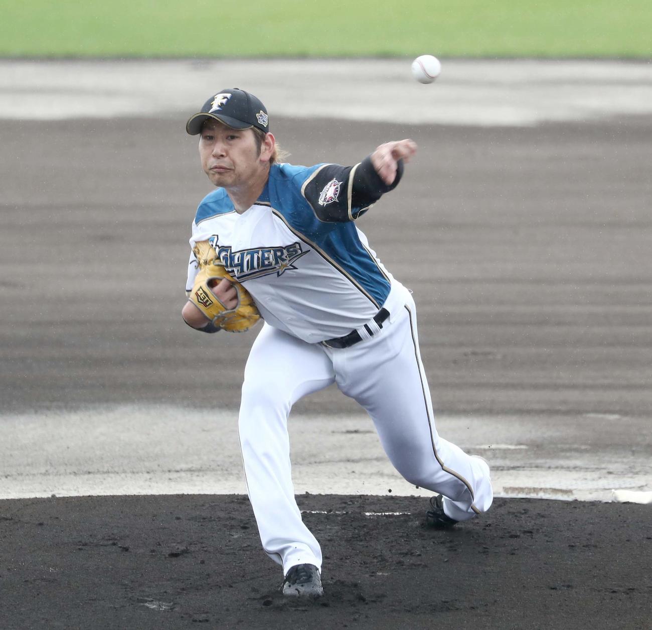 日本ハム加藤貴之（2021年2月27日撮影）