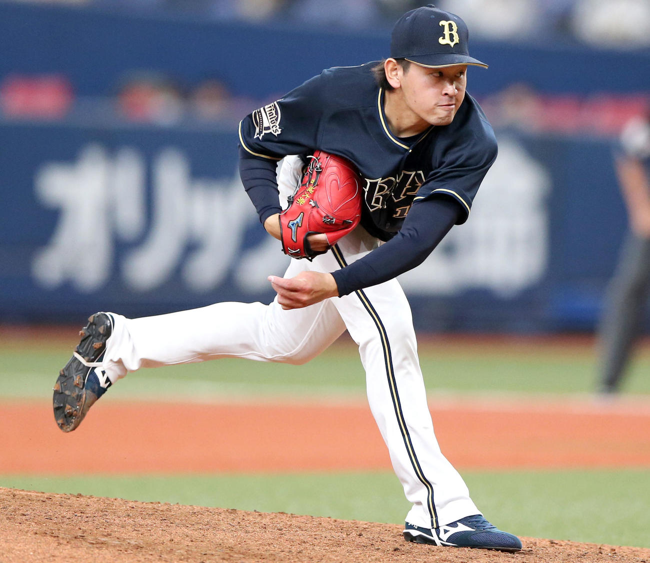 阪神対オリックス　オリックス先発の宮城（撮影・上山淳一）