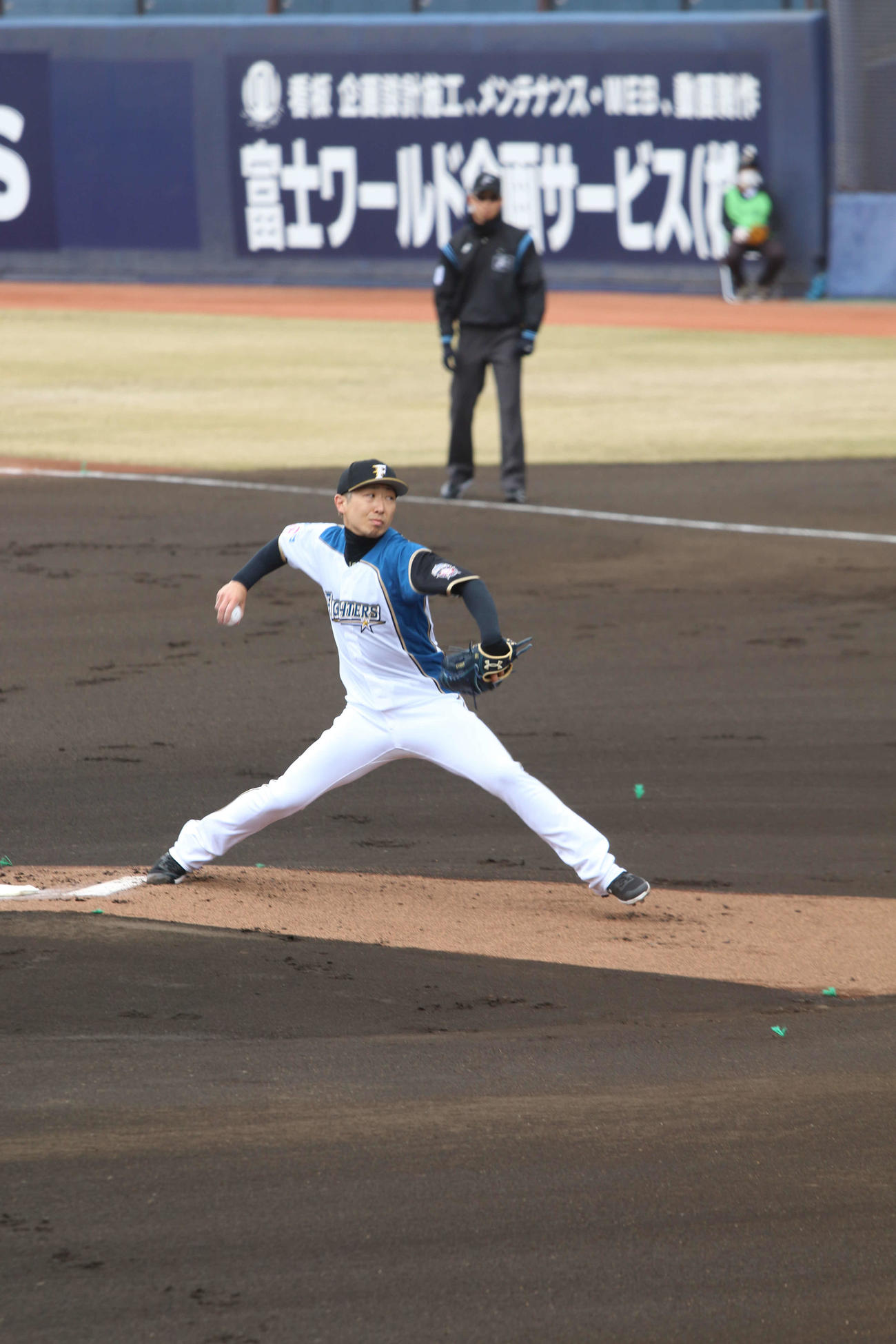 イースタン・リーグ　日本ハム西武　先発した日本ハム金子（撮影・田中彩友美）