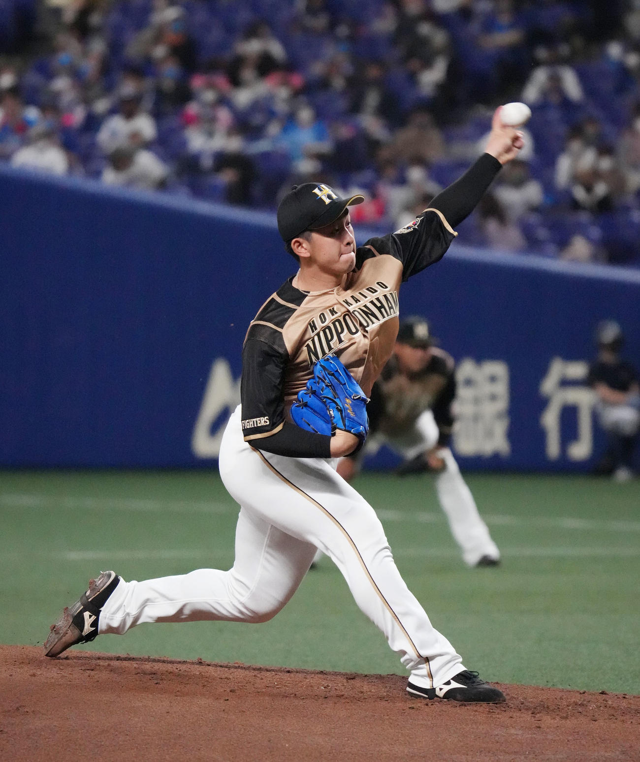 日本ハム先発の北浦（撮影・森本幸一）