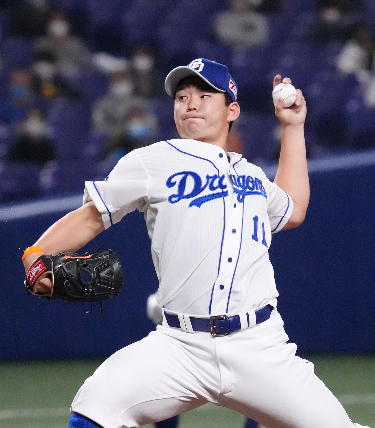 中日対日本ハム　力投する中日先発の小笠原慎之介（撮影・森本幸一）