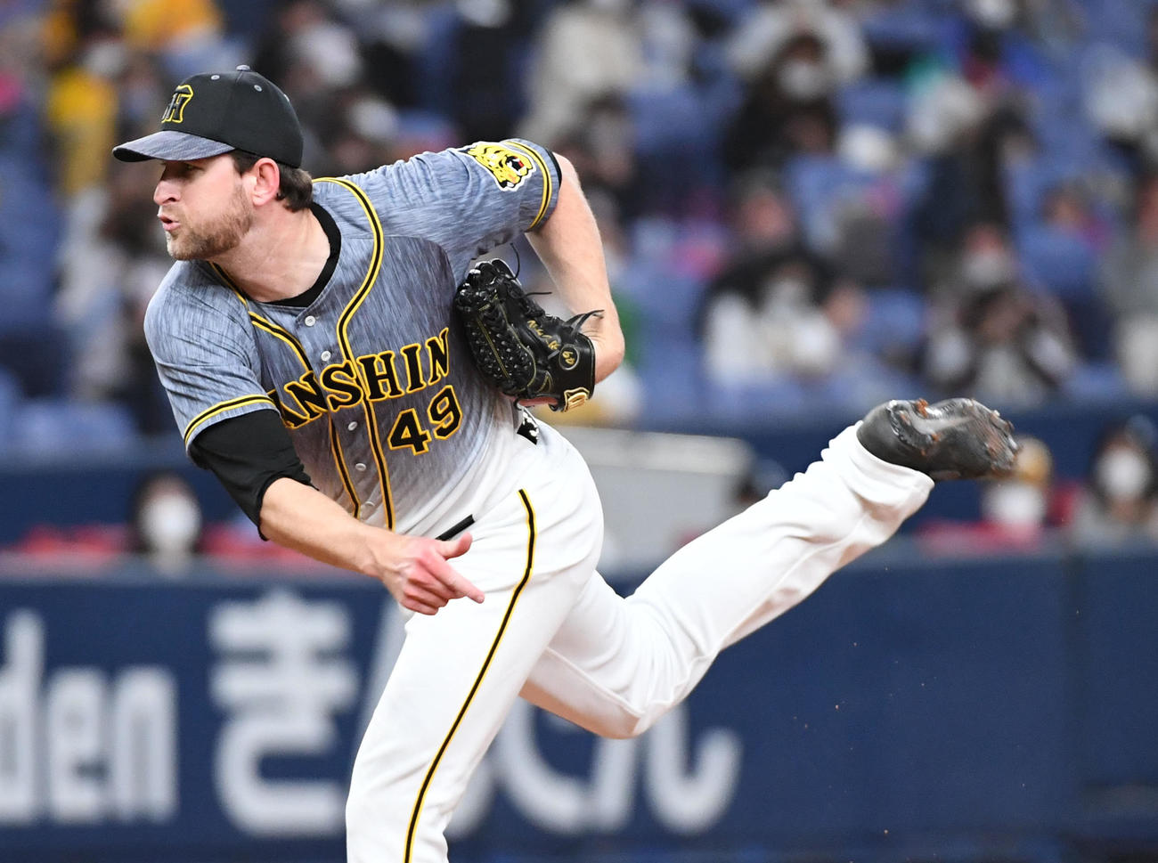 オリックス対阪神　阪神先発のガンケル（撮影・前岡正明）