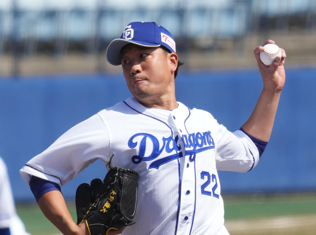 ウエスタン・リーグ　中日対広島　力投する中日先発の大野雄大（撮影・森本幸一）