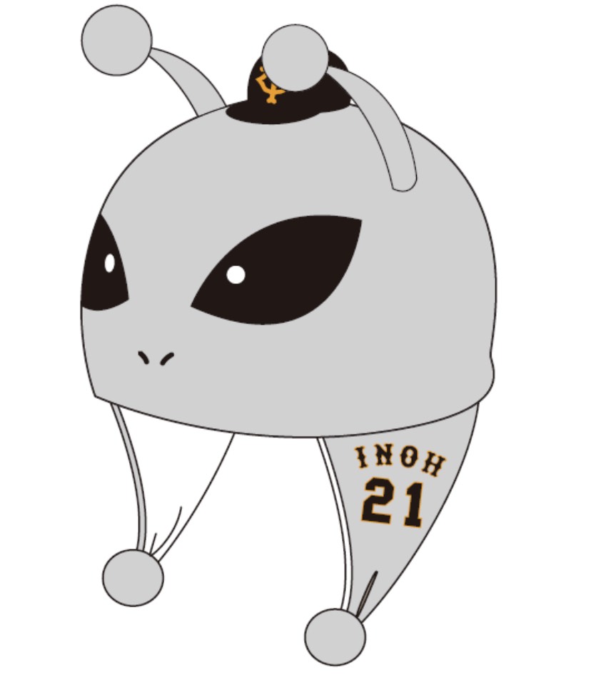販売開始が決定した「進撃の宇宙人キャップ」のイラスト（球団提供）