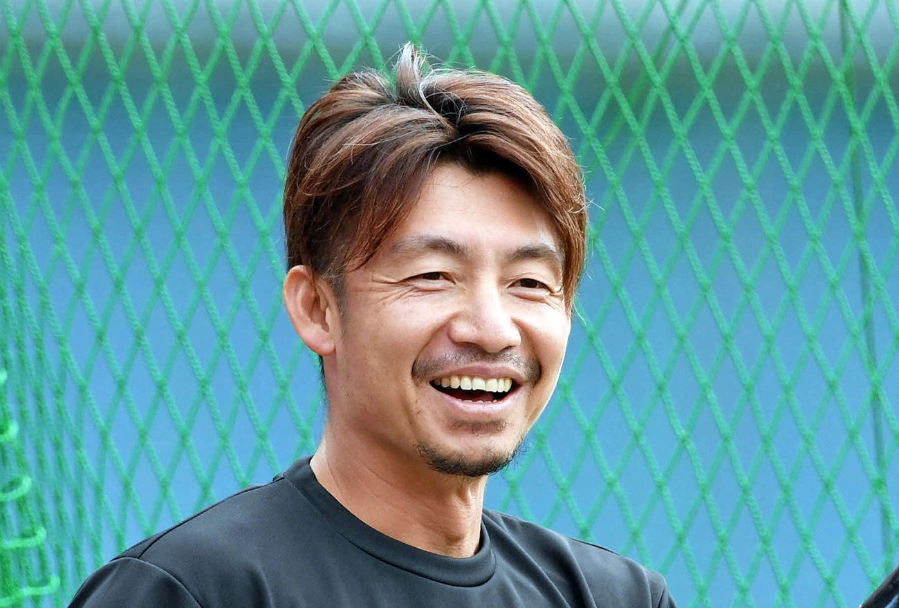 ロッテ鳥谷敬（2020年11月1日撮影）