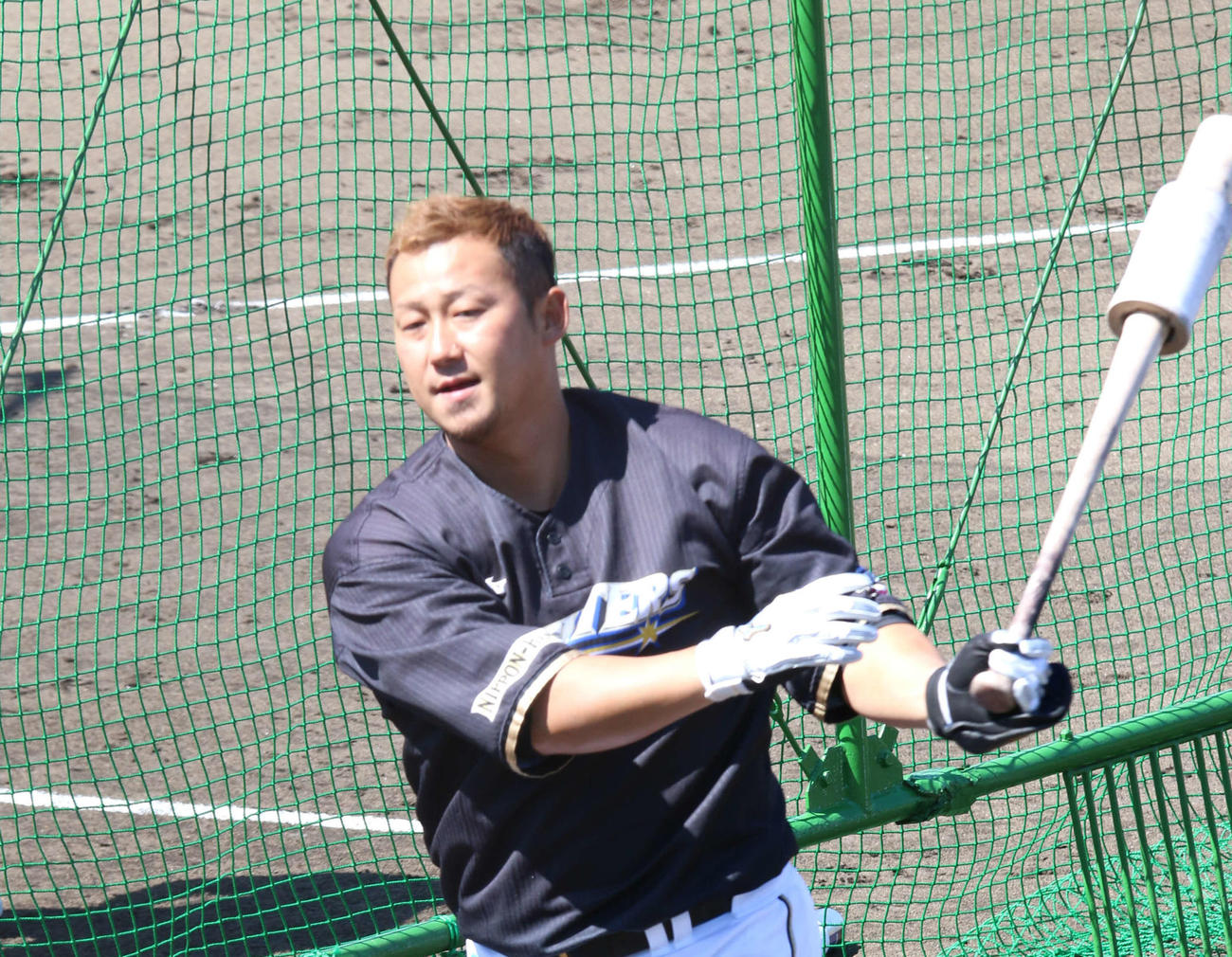 日本ハム中田（2021年3月23日撮影）