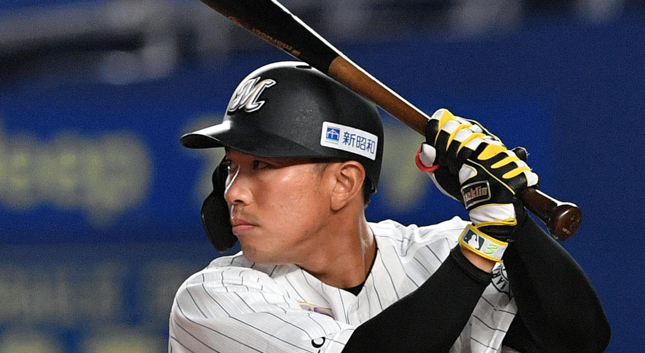 ロッテ角中（20年7月撮影）