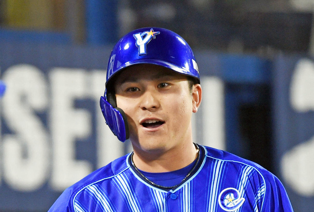 DeNA佐野恵太（2020年10月16日撮影）