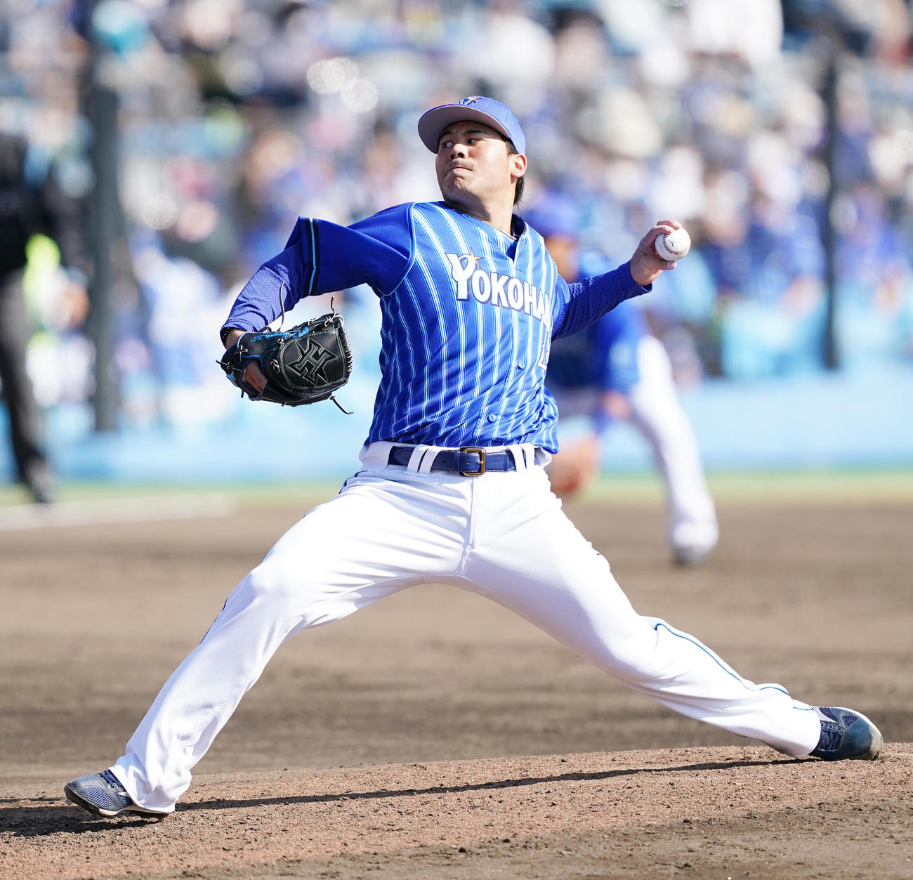 DeNA浜口（3月14日撮影）