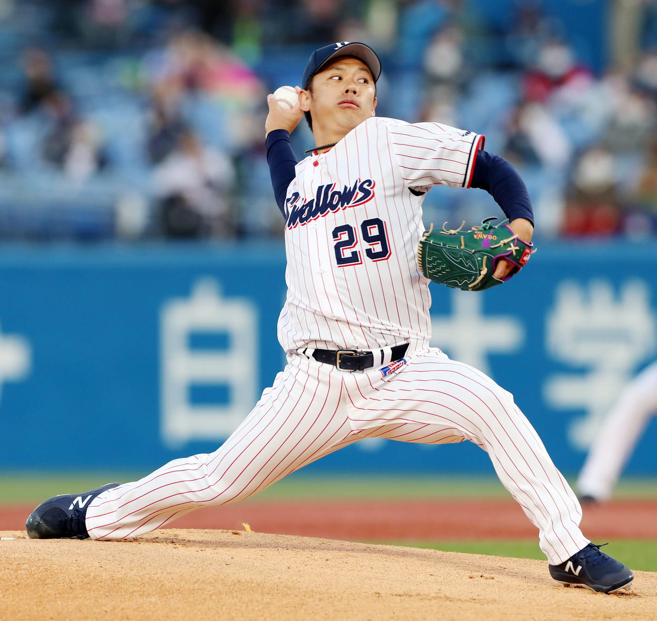 ヤクルト対阪神　阪神戦に先発する小川（撮影・加藤哉）