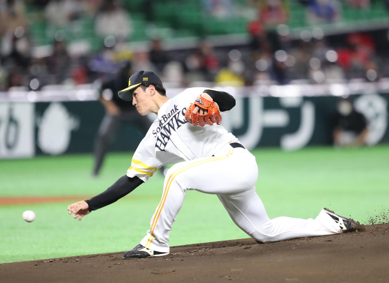 ソフトバンク高橋礼（2021年3月20日撮影）