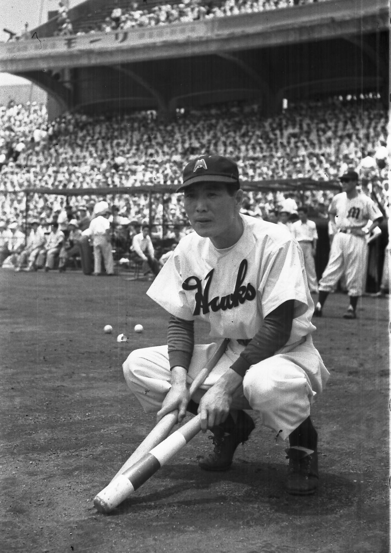 山本一人（鶴岡一人）（1951年撮影）