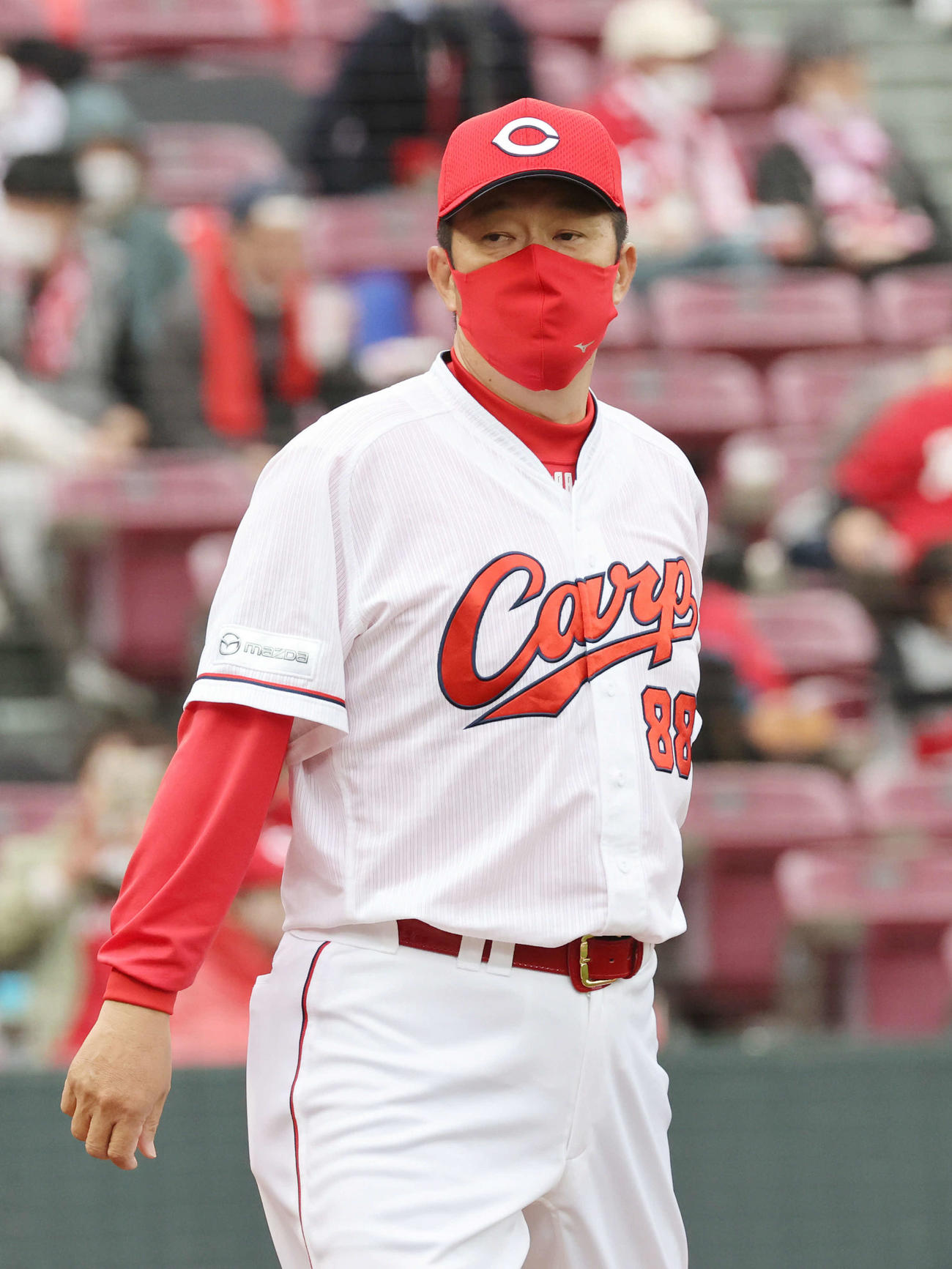 広島対中日　7回表中日、佐々岡監督（撮影・加藤孝規）