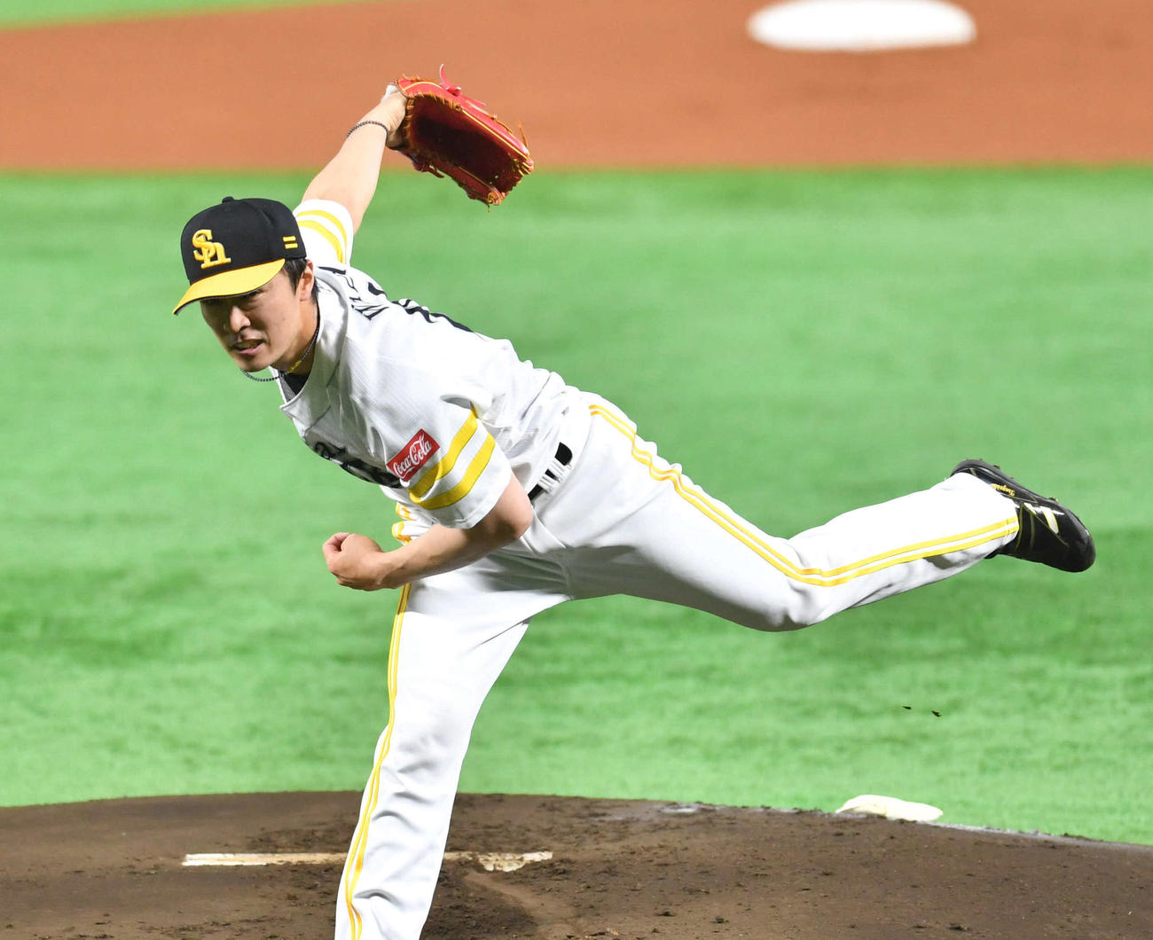 ソフトバンク対ロッテ　ソフトバンク先発の和田（撮影・岩下翔太）