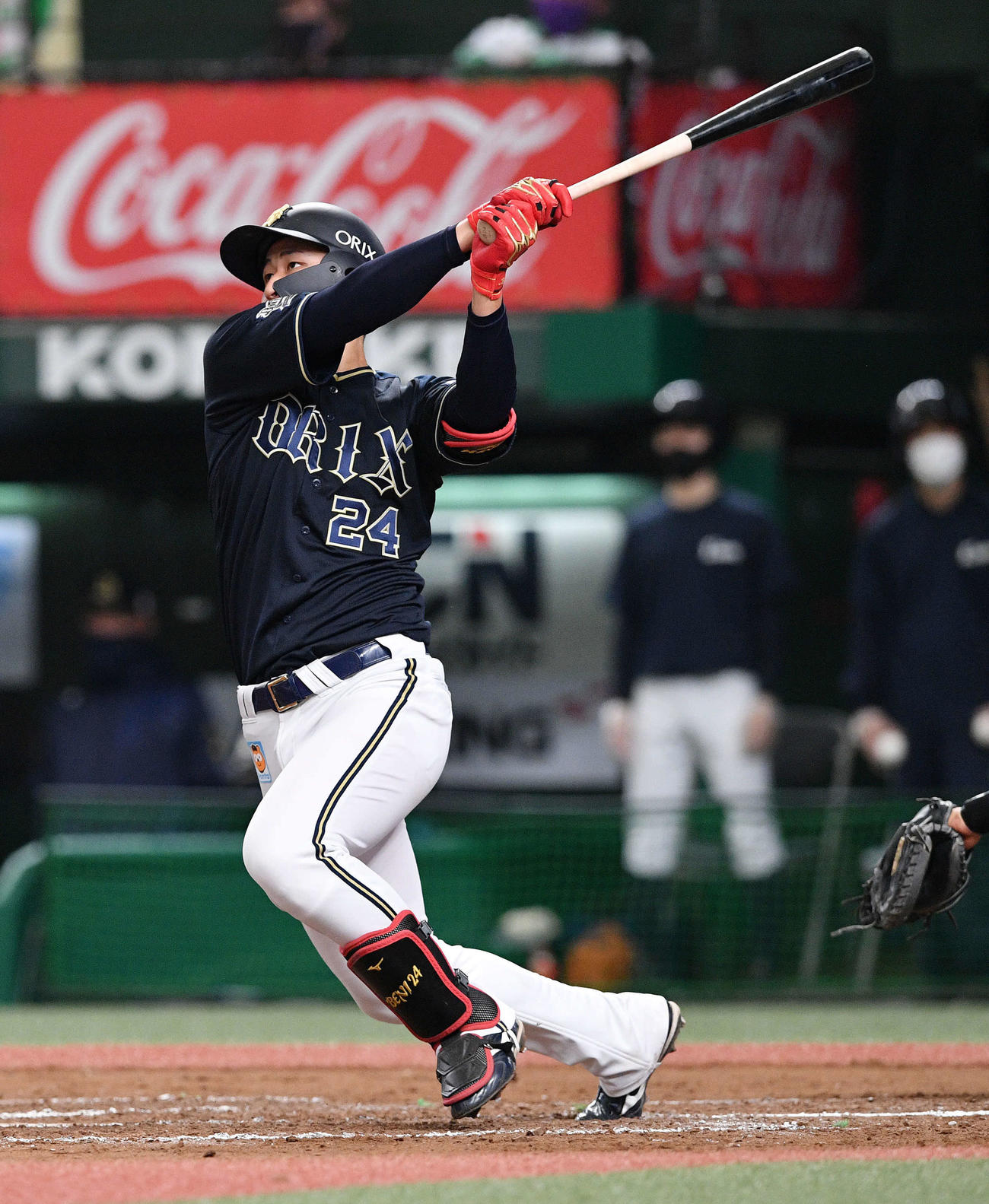 西武対オリックス　7回表オリックス無死、紅林は左越えソロ本塁打を放つ（撮影・滝沢徹郎）