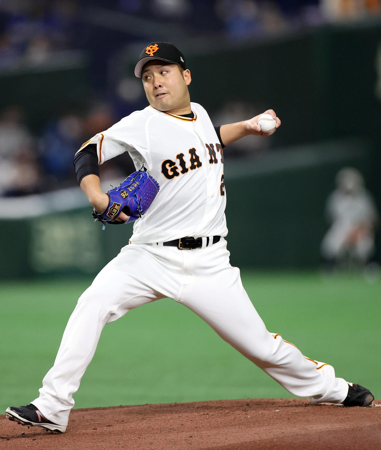 巨人対DeNA　巨人先発の今村（撮影・狩俣裕三）