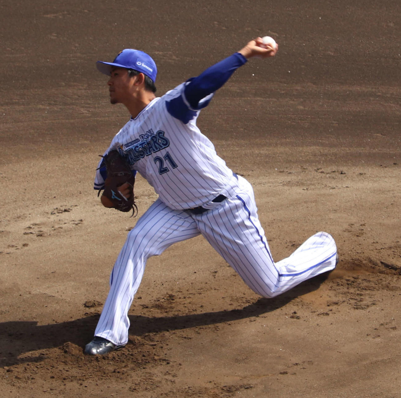 DeNA対巨人　イースタン・リーグで先発し2回2安打無失点で実戦復帰を果たしたDeNA今永（撮影・小早川宗一郎）
