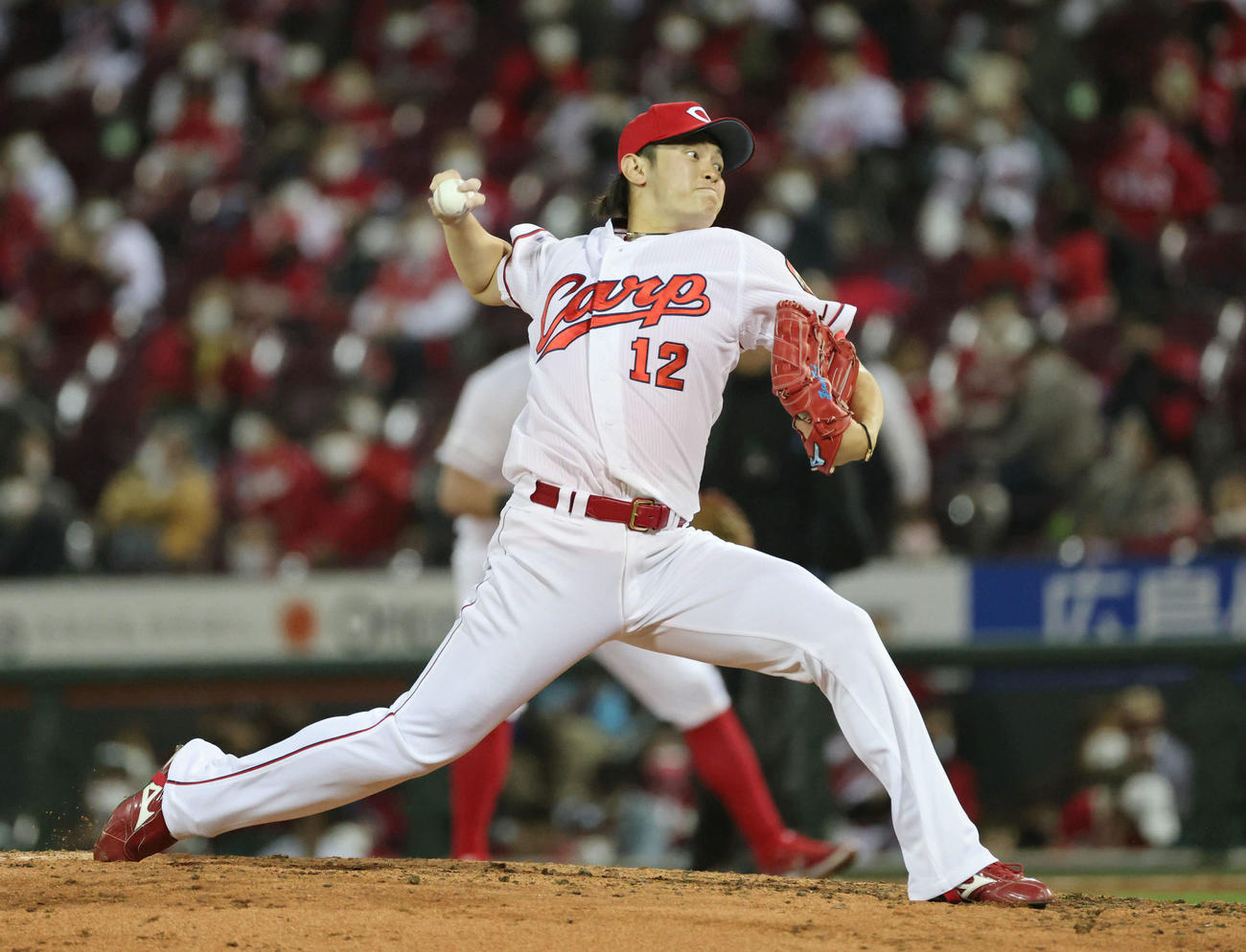 広島三番手の大道（撮影・加藤孝規）