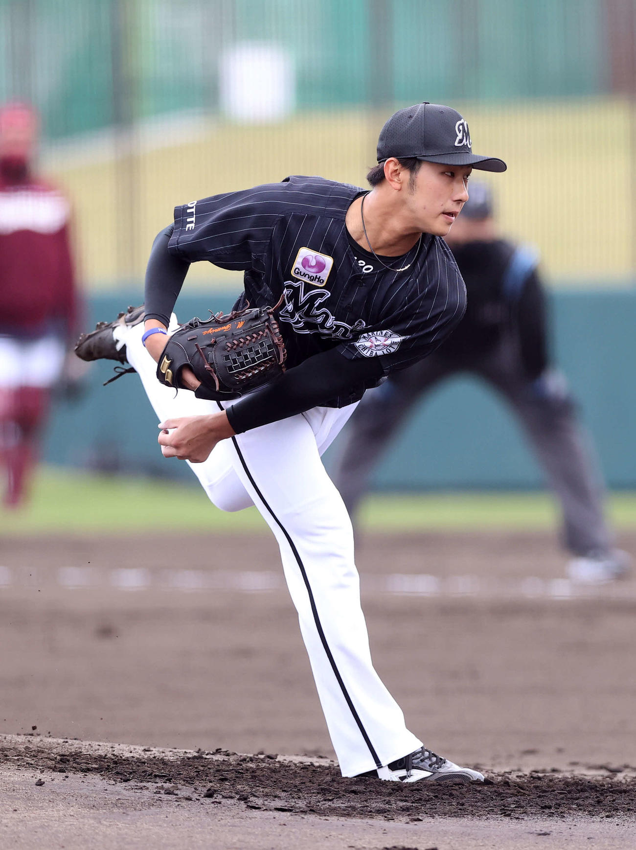 ロッテ本前郁也（2021年2月18日撮影）