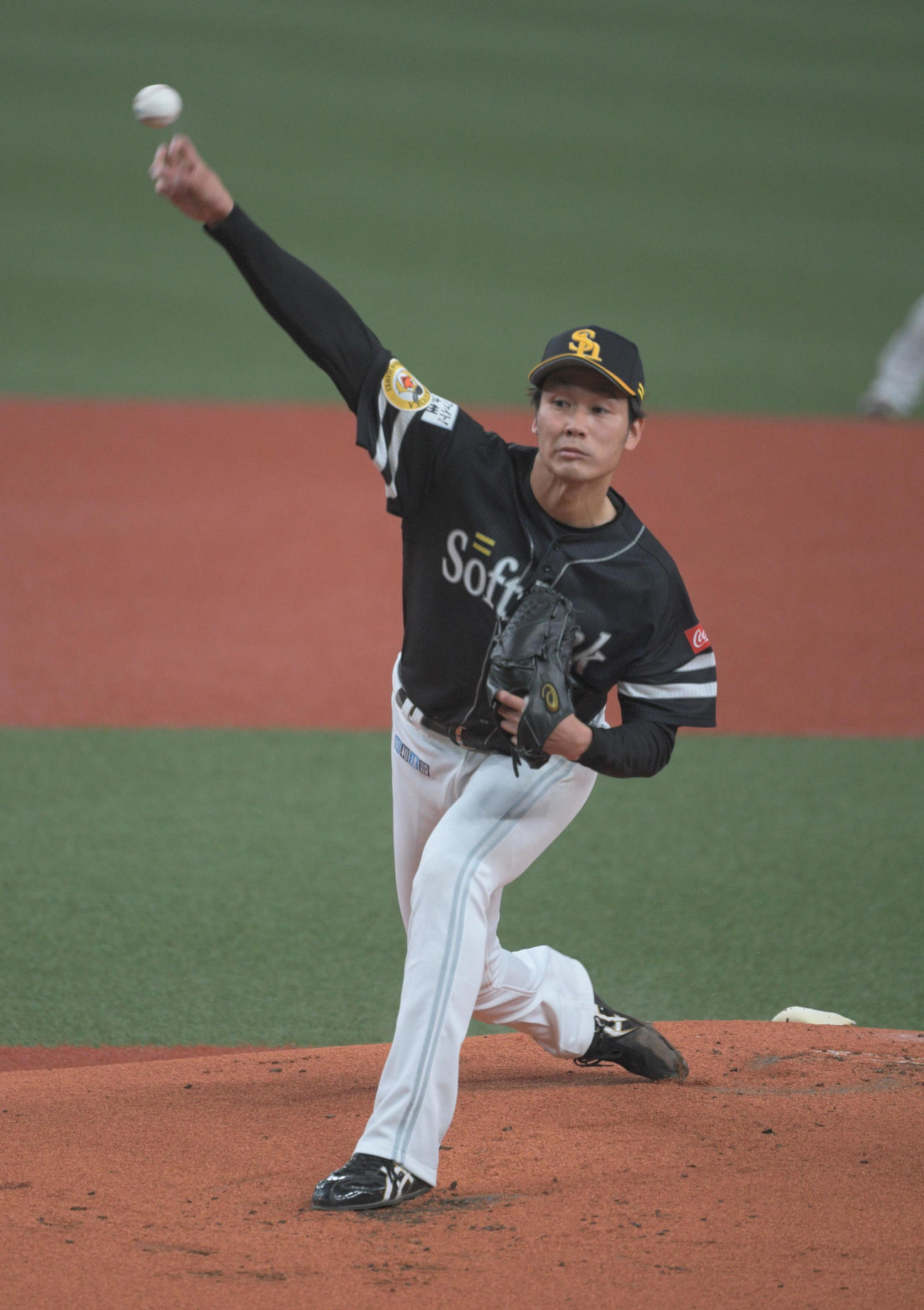 オリックス対ソフトバンク　ソフトバンク先発の武田（撮影・渦原淳）