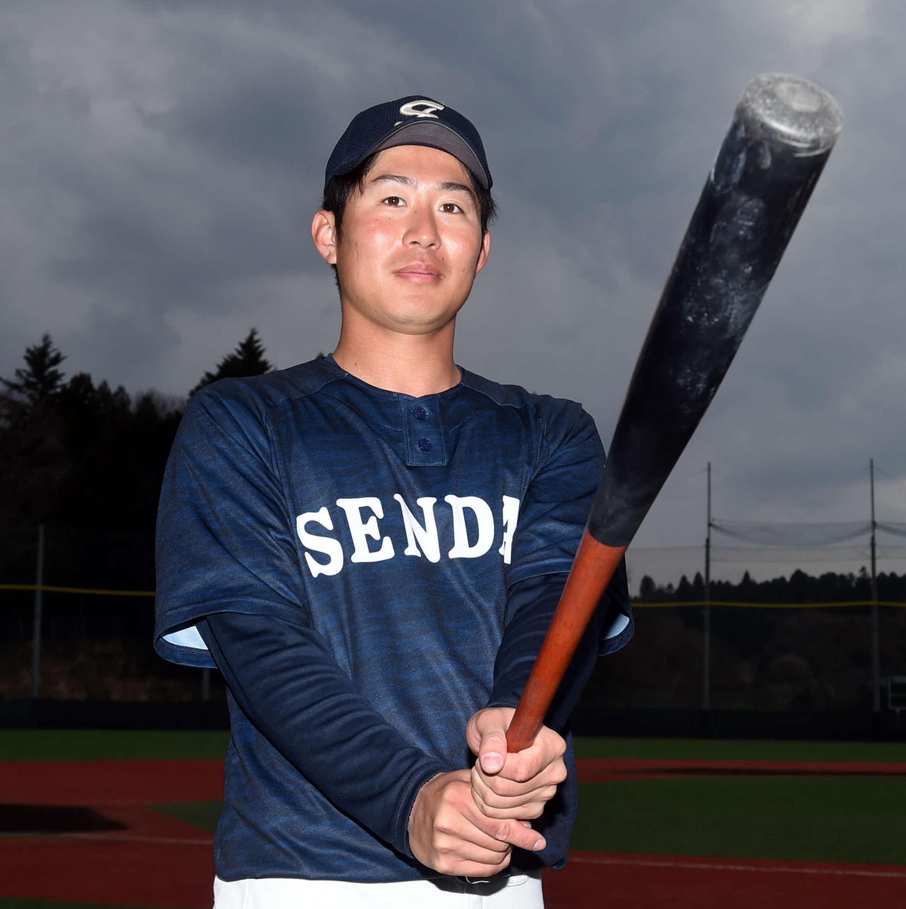 「6季ぶりの優勝を」と意気込む仙台大・川村（撮影・相沢孔志）