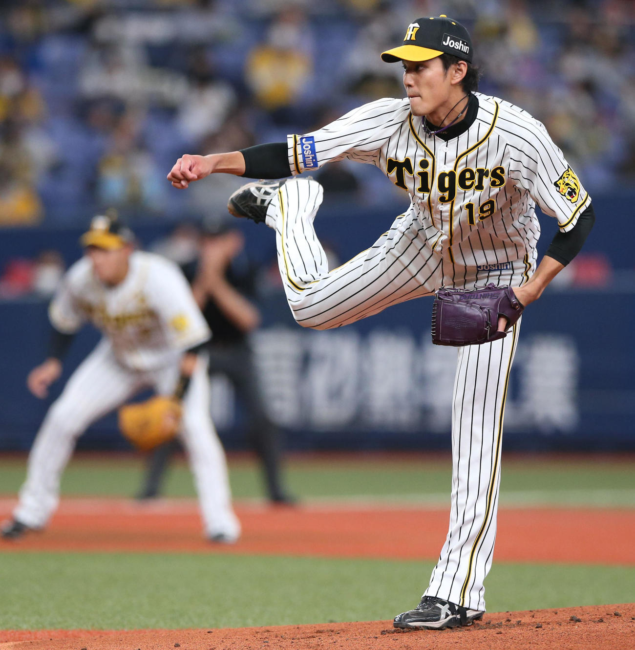 阪神対中日　阪神先発の藤浪（撮影・上山淳一）