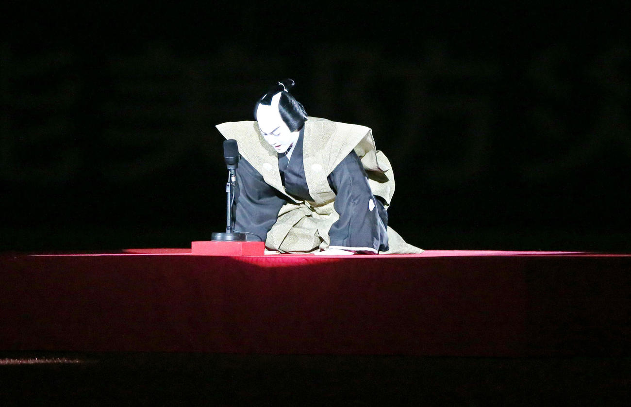 阪神対中日　ホーム開幕戦で特別演出する歌舞伎俳優の尾上右近（撮影・上山淳一）