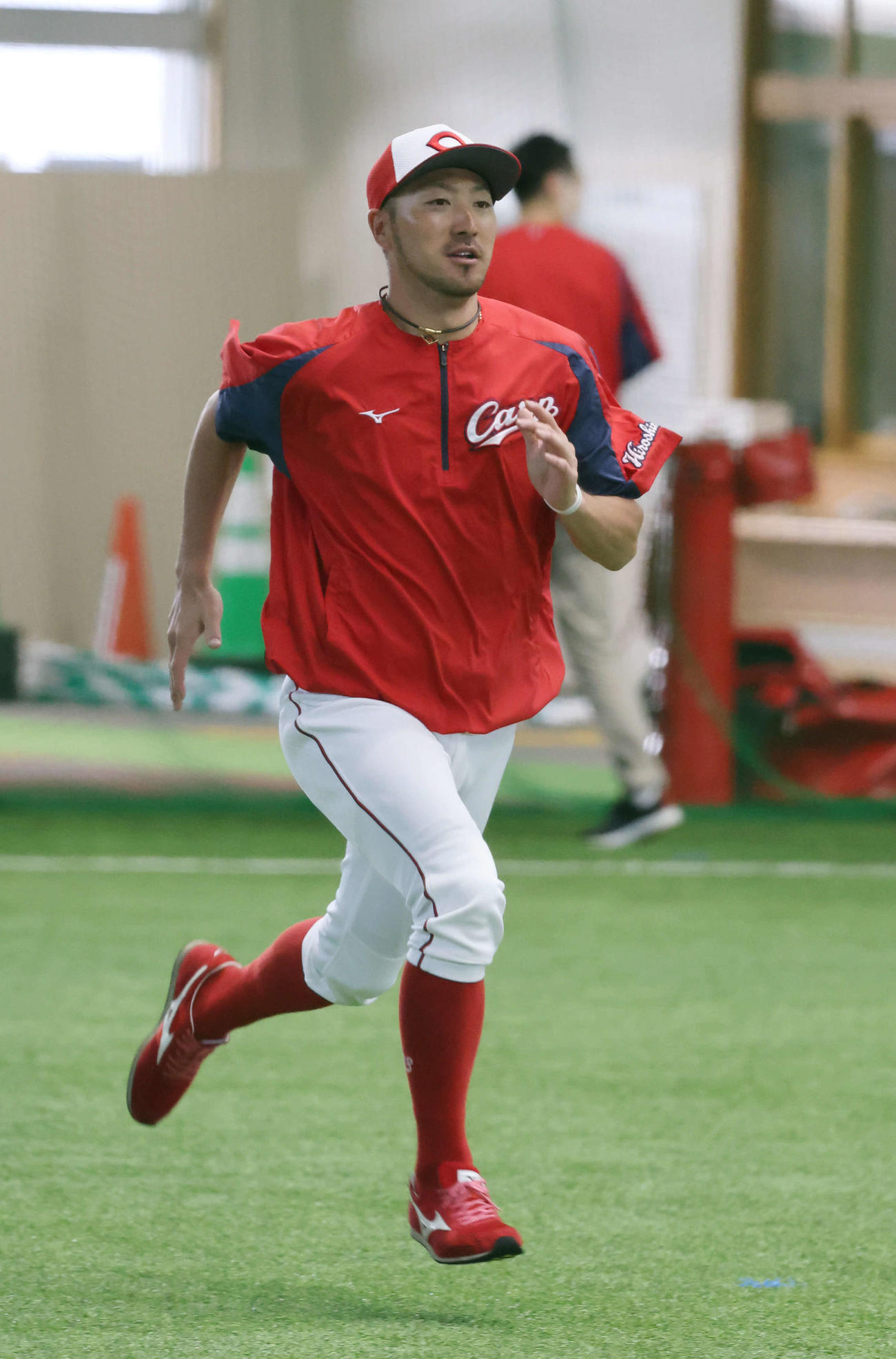 広島菊池涼介（2021年2月14日撮影）