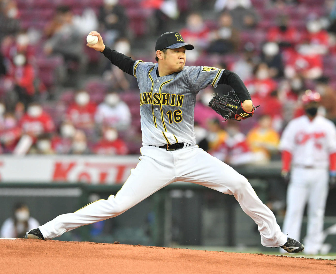 阪神先発の西勇輝（2021年3月30日撮影）