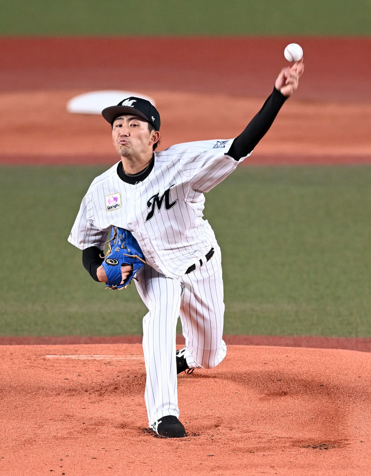 ロッテ対楽天　ロッテの先発小島（撮影・たえ見朱実）