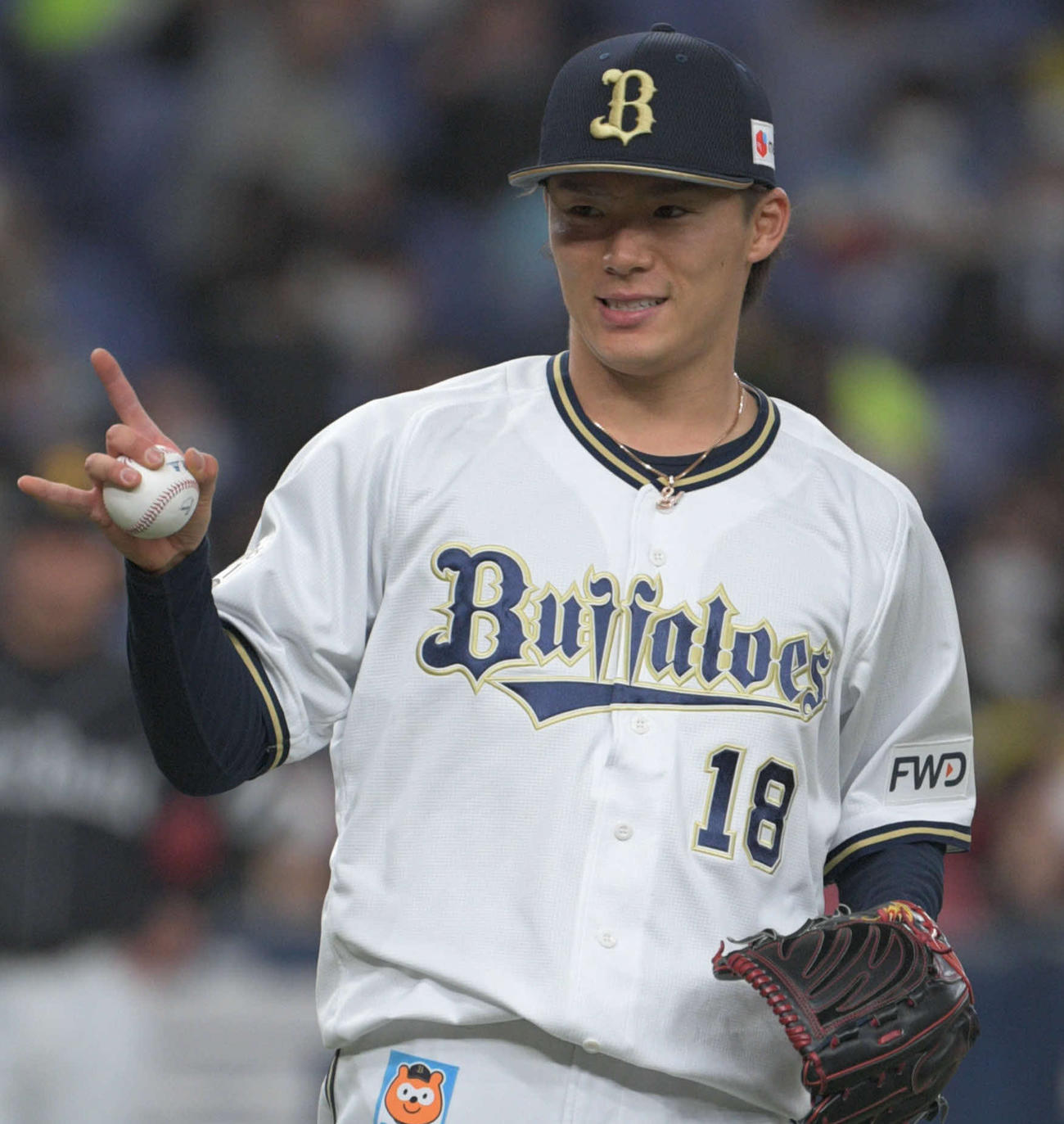 オリックス先発山本由伸投手（2021年4月1日撮影）