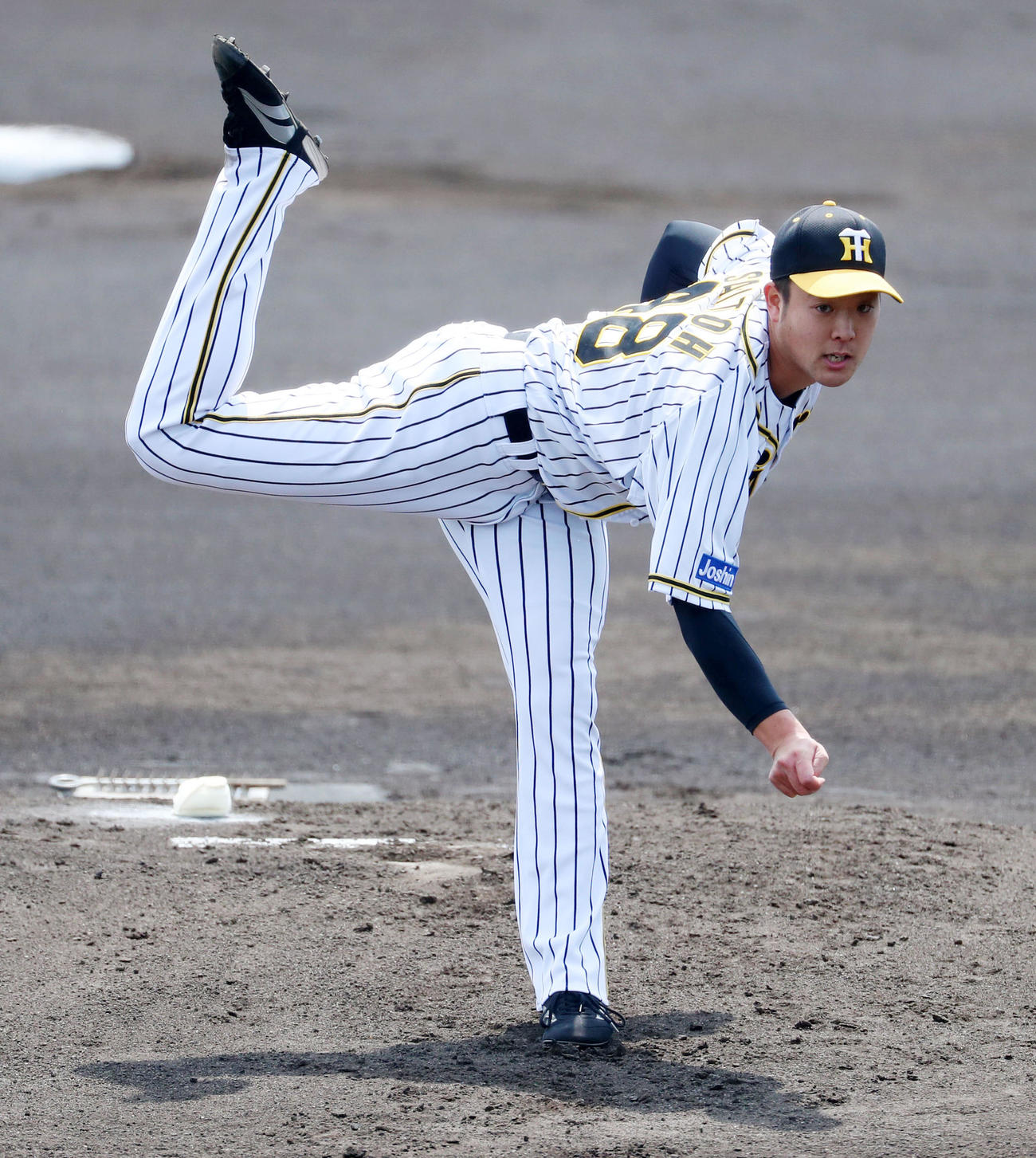阪神対中日　中日戦に先発した斎藤（代表撮影）