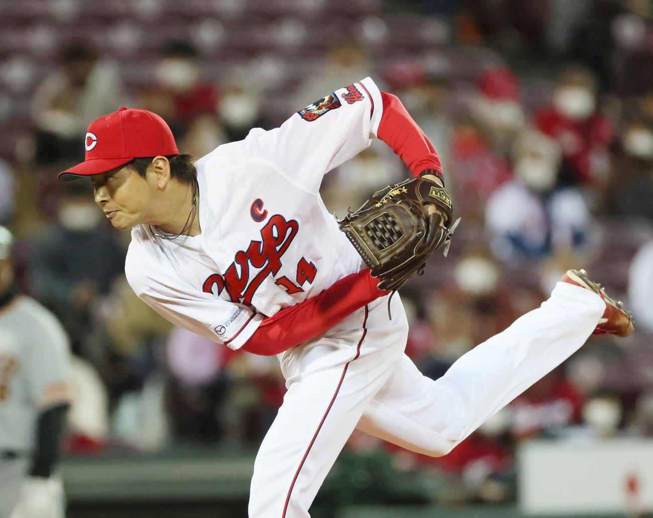 プロ野球広島対巨人　広島先発の大瀬良大地（撮影・加藤孝規）