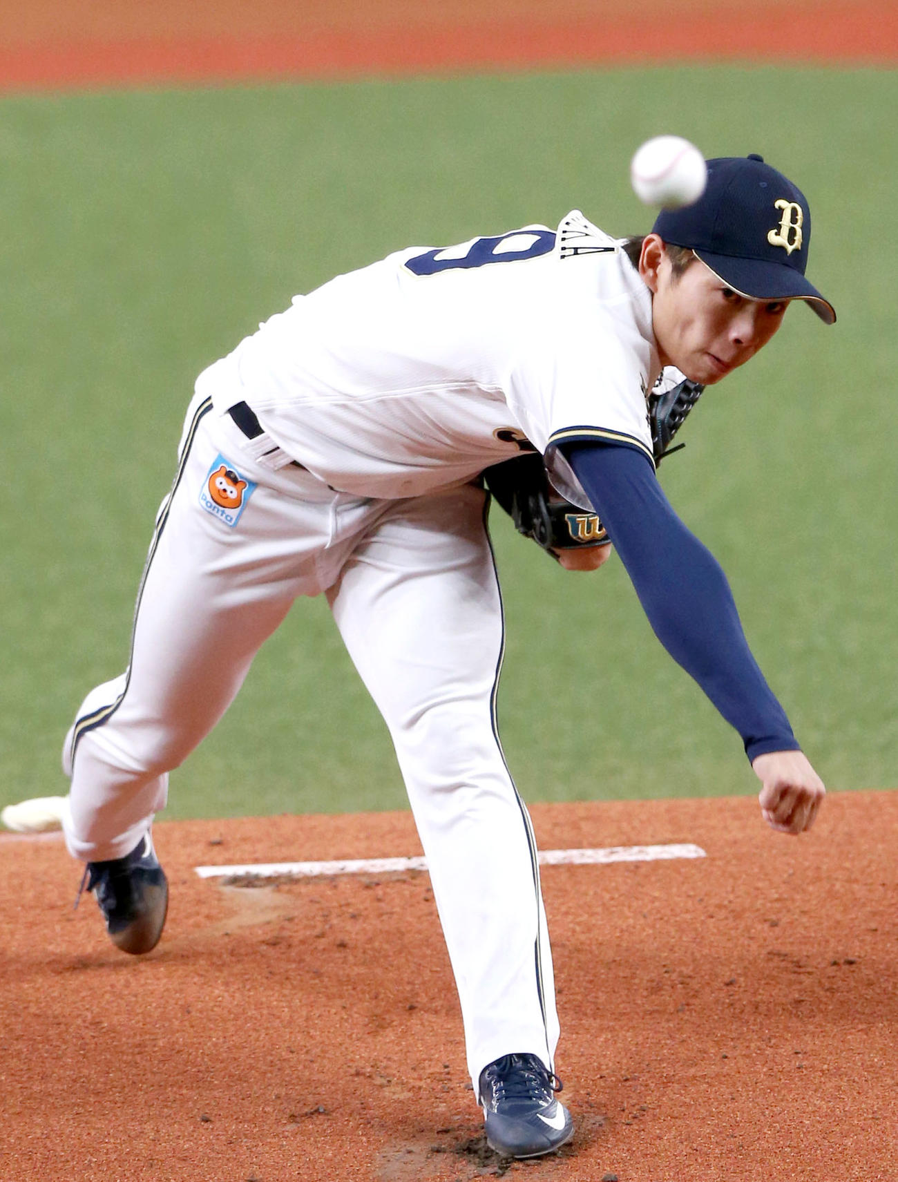 オリックス対日本ハム　オリックス先発の山岡（撮影・上山淳一）