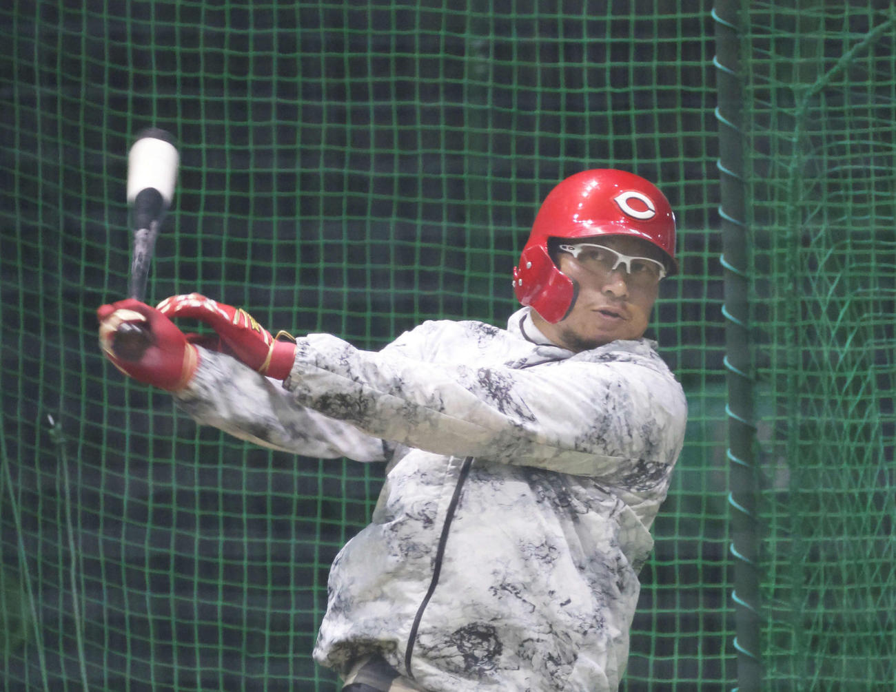 松山竜平（2021年1月25日撮影）