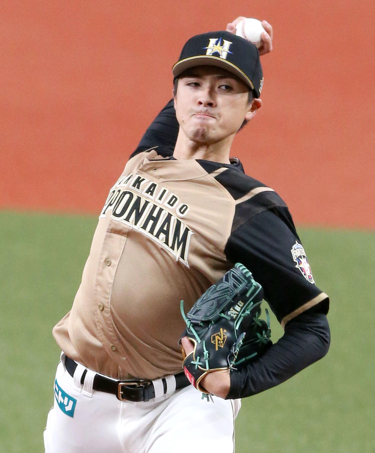 オリックス対日本ハム　日本ハム先発の上沢（撮影・上山淳一）
