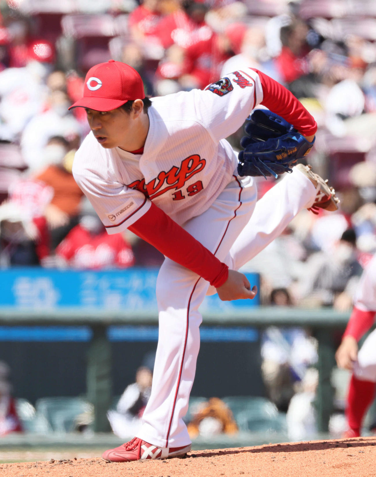 広島対巨人　広島先発の野村（撮影・加藤孝規）