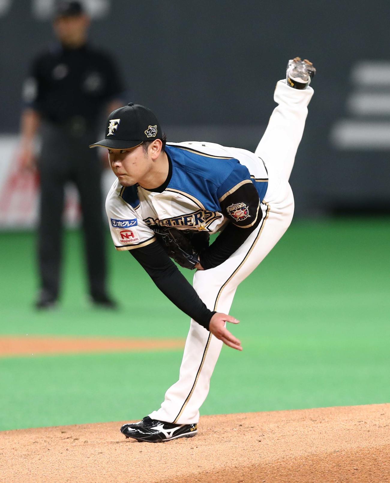 日本ハム池田隆英（2021年4月6日撮影）