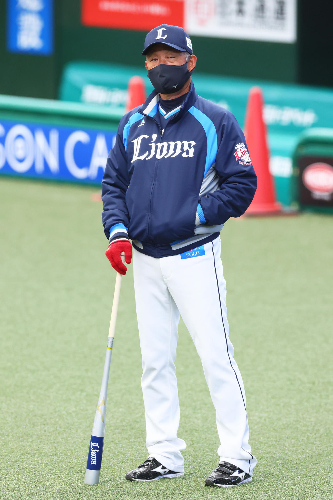 西武辻監督（2021年3月23日撮影）