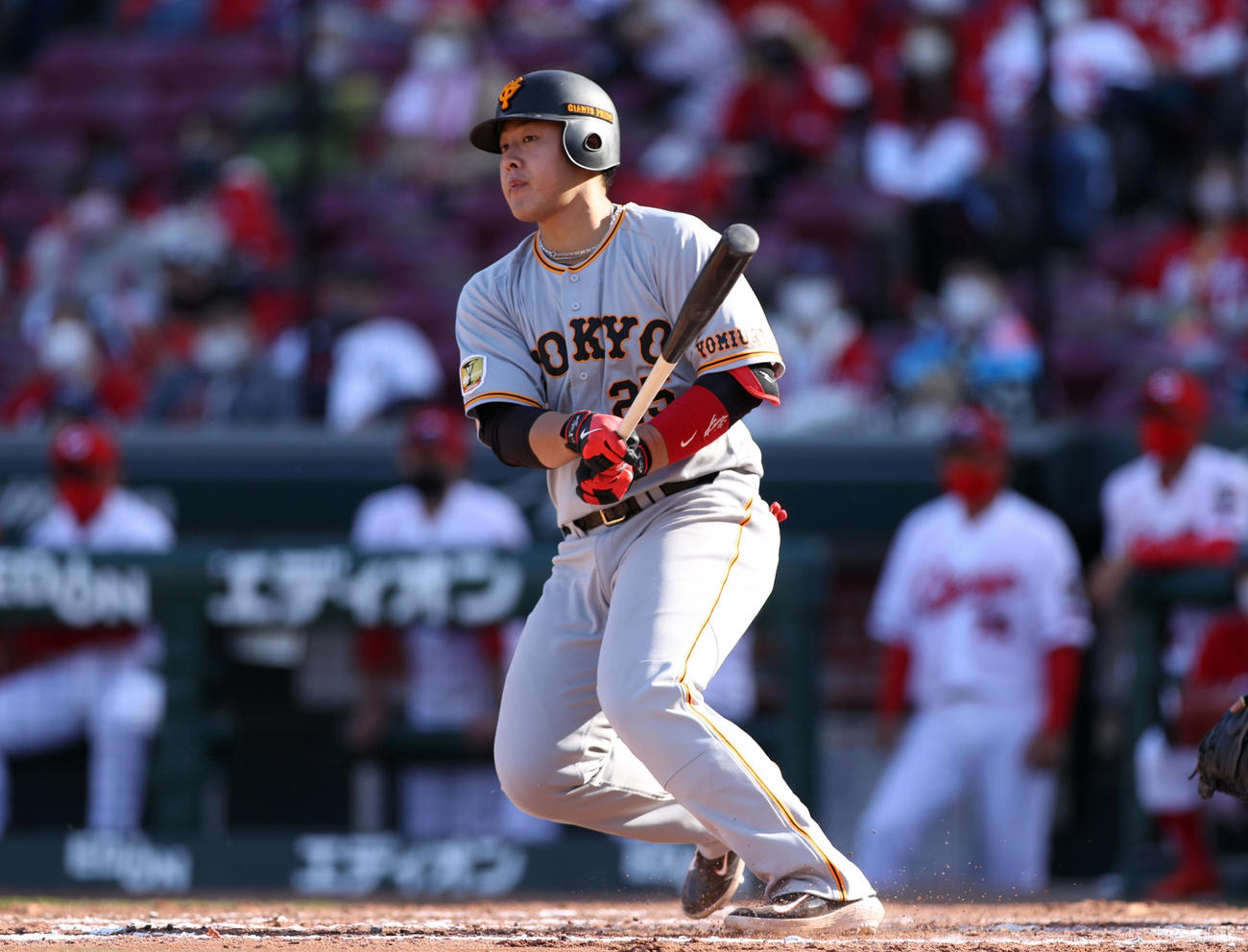 岡本和真（2021年4月11日撮影）