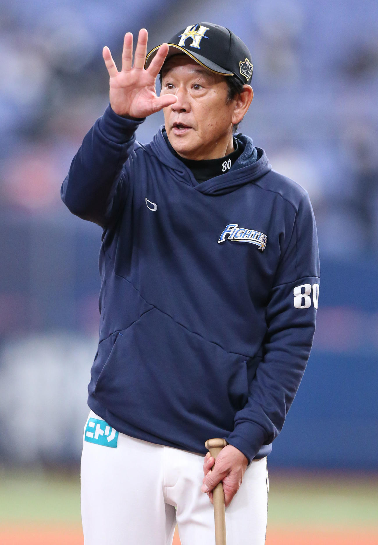 日本ハム栗山英樹監督（2021年4月11日撮影）
