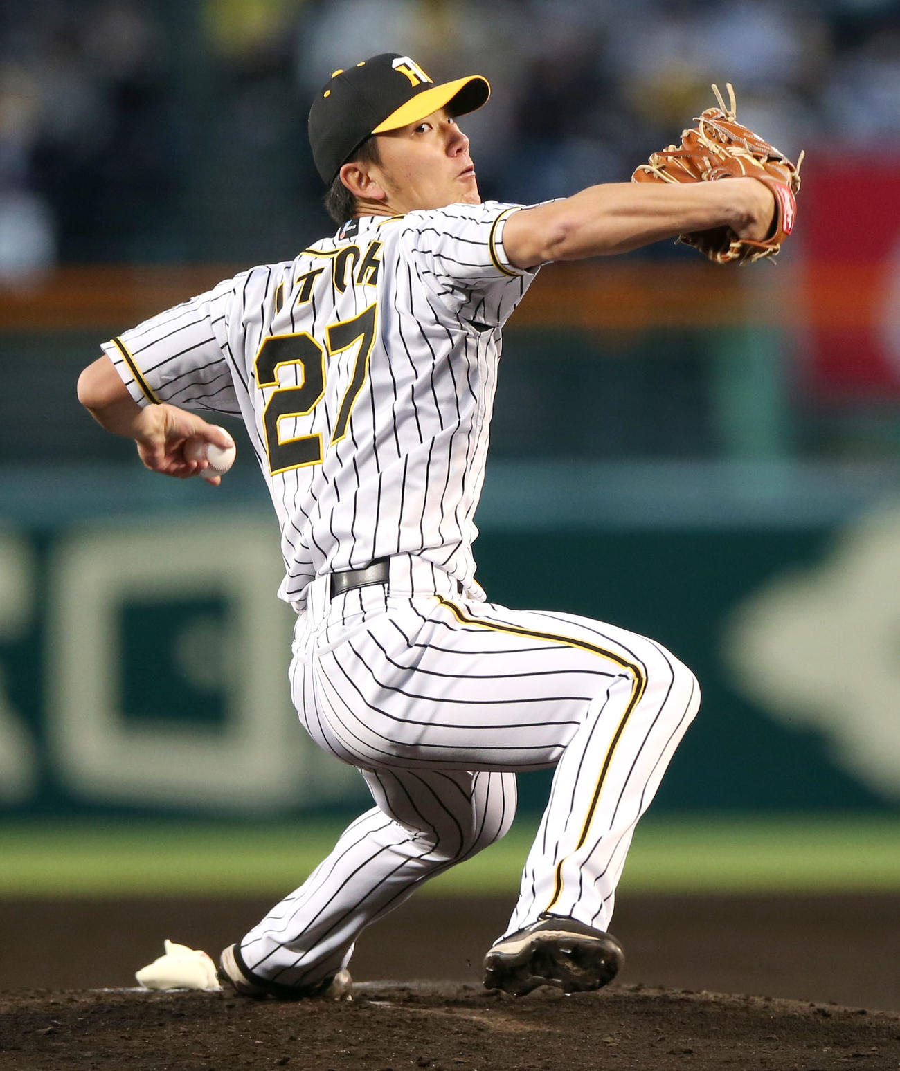 阪神対巨人　阪神先発の伊藤将司（2021年4月7日撮影）