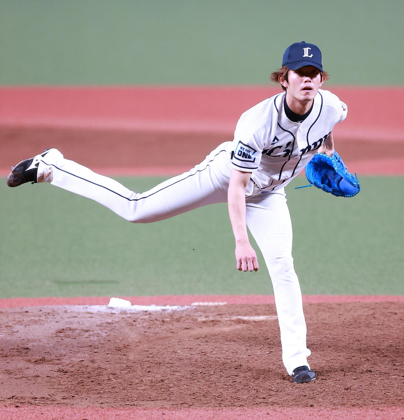 西武対日本ハム　6回表日本ハムの攻撃で力投を続ける今井（撮影・浅見桂子）