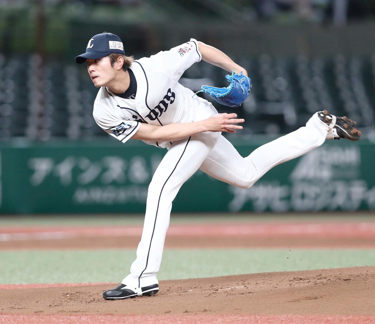西武対日本ハム　西武先発の今井（撮影・黒川智章）