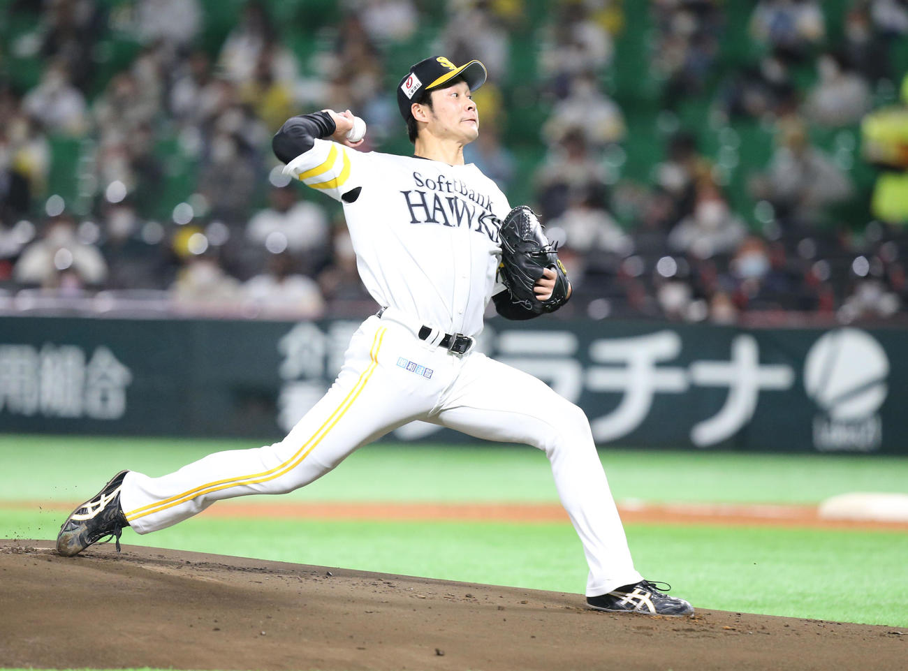 ソフトバンク対オリックス　ソフトバンク先発武田翔太（撮影・屋方直哉）