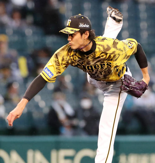 阪神対ヤクルト　ヤクルト戦に先発する藤浪（撮影・加藤哉