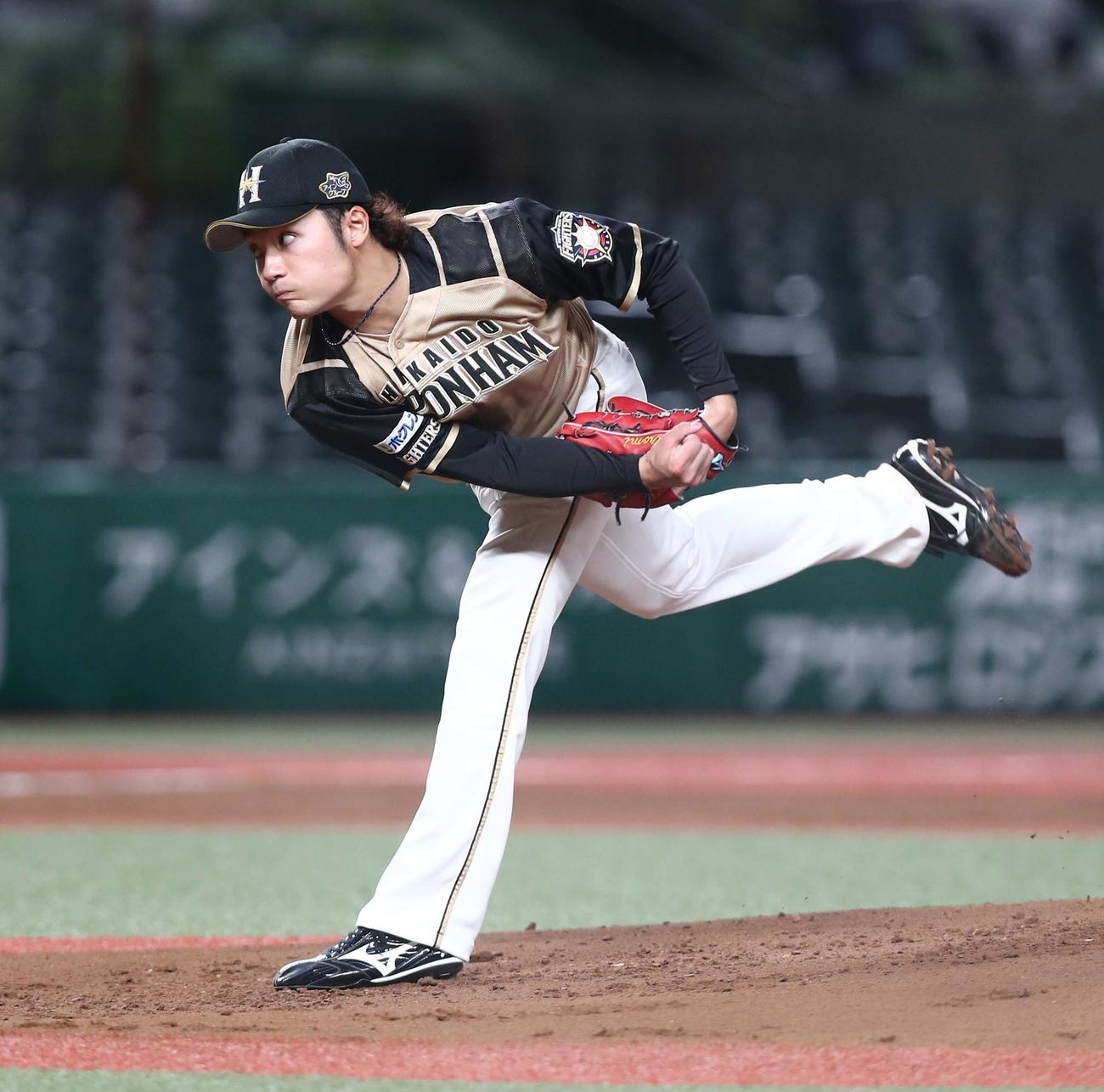21年4月14日、西武戦に先発した日本ハムドラフト1位の伊藤大海