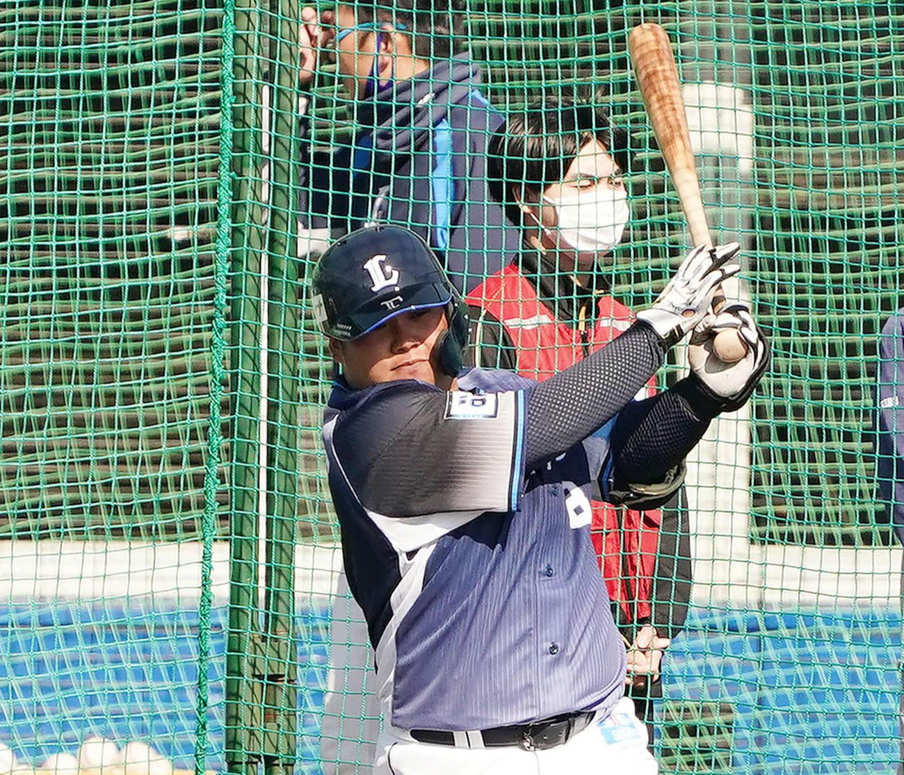 西武渡部健人（2021年2月8日撮影）